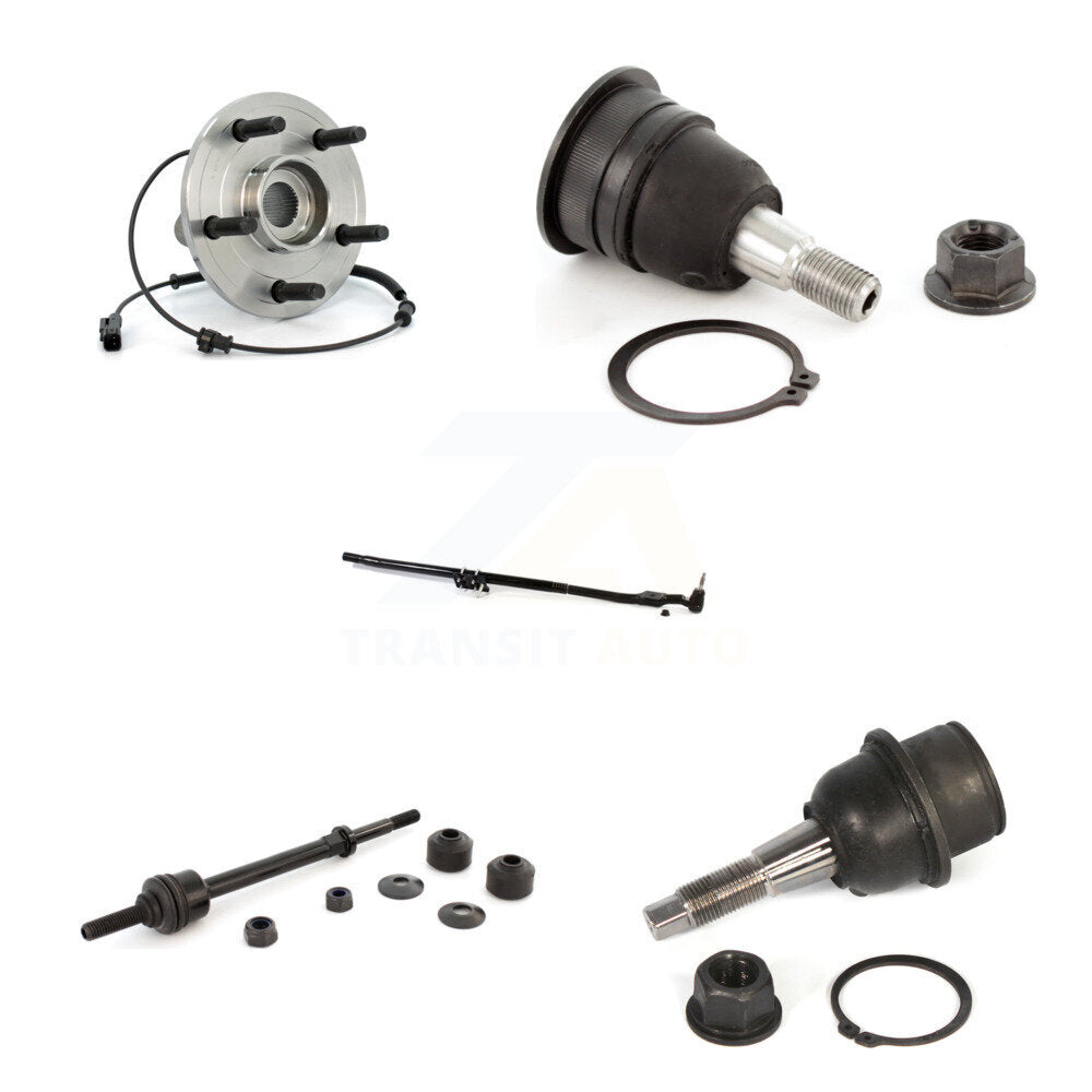 Bearing Upper Lower Ball Joint Outer Tie Rod & Link Front Right Kit For Ram 1500
