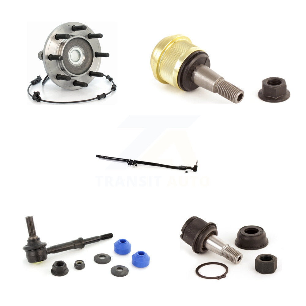 Bearing Upper Lower Ball Joint Outer Tie Rod & Sway Bar Link Front Right Kit For