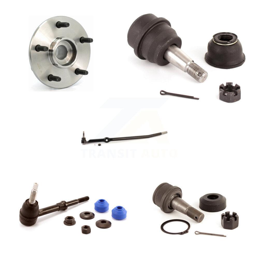 Bearing Upper Lower Ball Joint Outer Tie Rod & Sway Bar Link Front Right Kit For