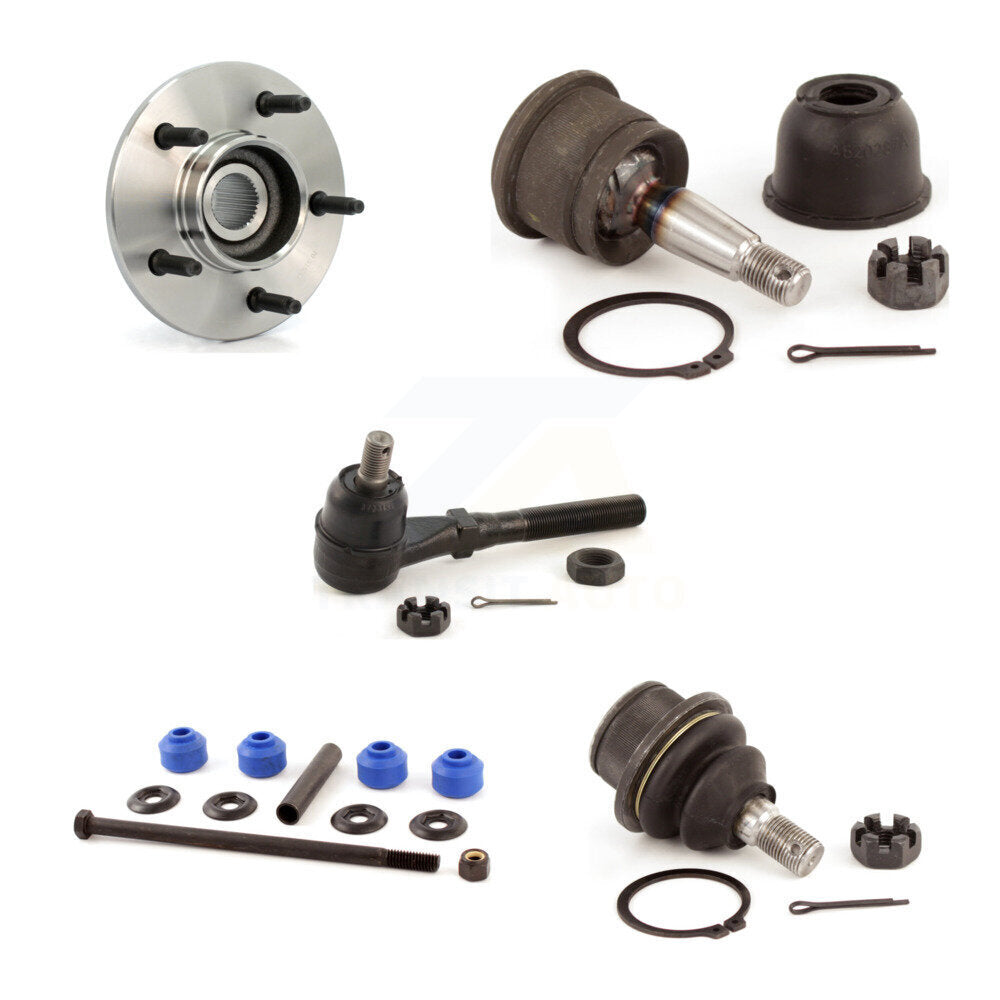 Bearing Upper Lower Ball Joint Outer Tie Rod Link Front Right Kit For Ford F-150