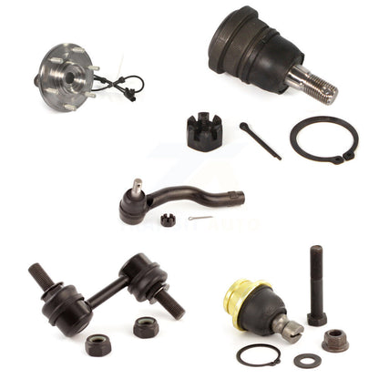 Hub Bearing Upper Lower Ball Joint Outer Tie Rod Link Front Right Kit For Nissan