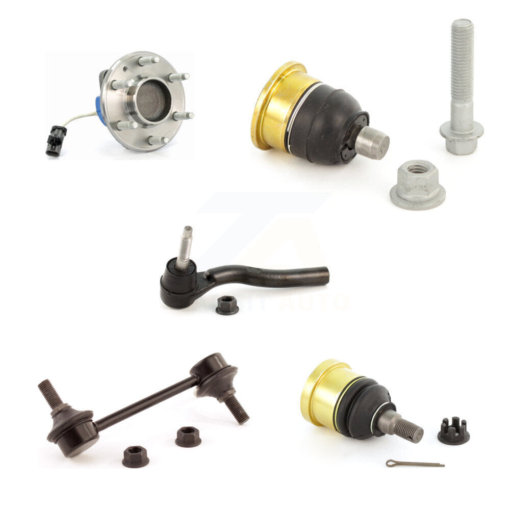 Bearing Upper Lower Ball Joint Outer Tie Rod & Sway Bar Link Front Right Kit For