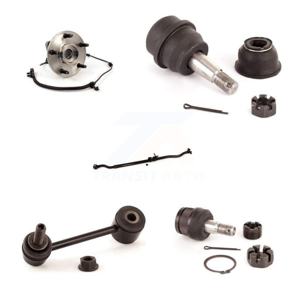 Bearing Upper Lower Ball Joint Outer Tie Rod & Sway Bar Link Front Right Kit For