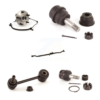 Bearing Upper Lower Ball Joint Outer Tie Rod & Sway Bar Link Front Right Kit For