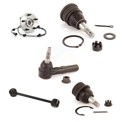 Bearing Upper Lower Ball Joint Outer Tie Rod Link Front Right Kit (5Pc) For Jeep