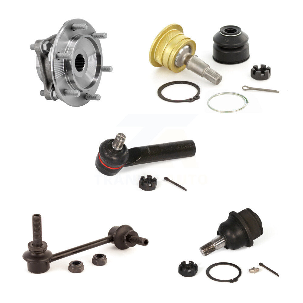 Bearing Upper Lower Ball Joint Outer Tie Rod & Link Front Right Kit (5Pc) For FJ