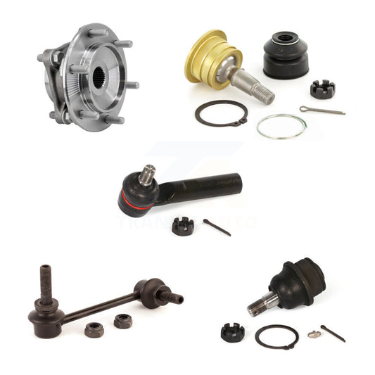 Bearing Upper Lower Ball Joint Outer Tie Rod & Link Front Right Kit (5Pc) For FJ