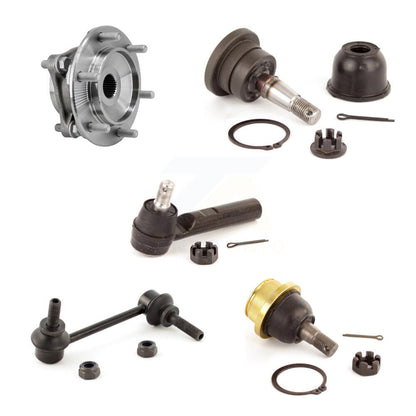 Bearing Upper Lower Ball Joint Outer Tie Rod & Sway Bar Link Front Right Kit For
