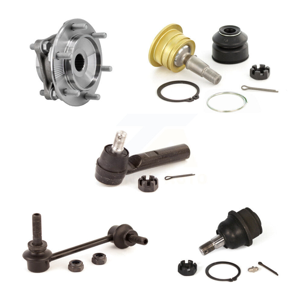 Bearing Upper Lower Ball Joint Outer Tie Rod & Link Front Right Kit (5Pc) For FJ