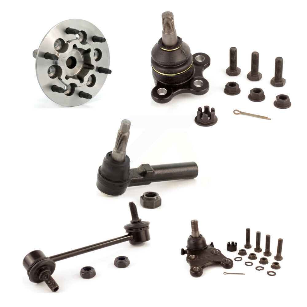 Bearing Upper Lower Ball Joint Outer Tie Rod Link Front Right Kit (5Pc) For GMC