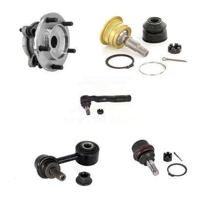 Bearing Upper Lower Ball Joint Outer Tie Rod Link Front Right Kit (5Pc) For 4WD