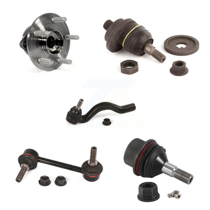 Bearing Upper Lower Ball Joint Outer Tie Rod Link Front Right Kit (5Pc) For Jeep