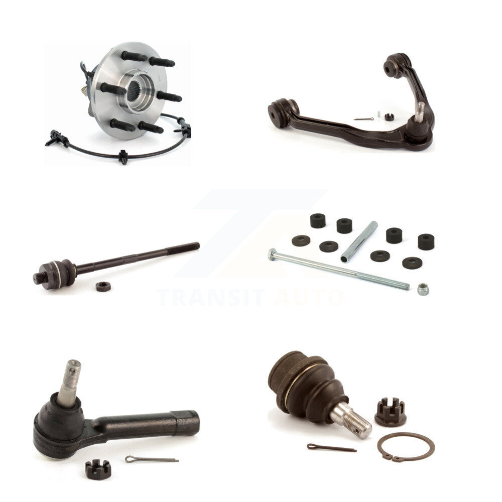 Bearing Upper Control Arm Lower Ball Joint Tie Rod Link Front Kit (6Pc) For GMC