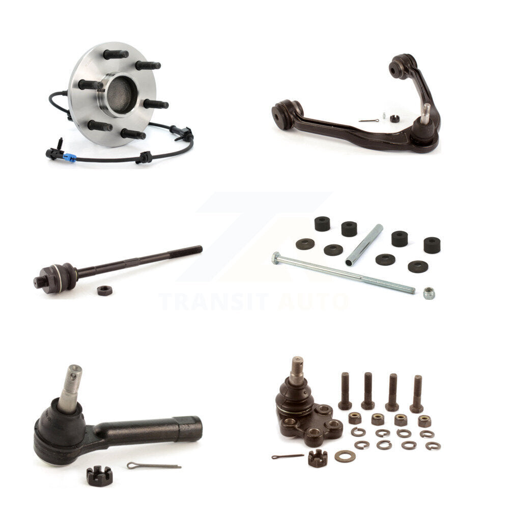 Bearing Upper Arm Lower Ball Joint Tie Rod & Link Front Kit (6Pc) For Chevrolet