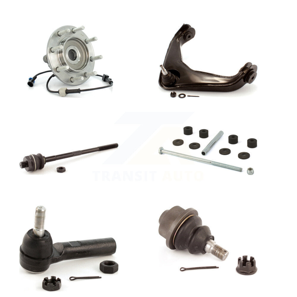 Bearing Upper Control Arm Lower Ball Joint Tie Rod Link Front Kit (6Pc) For GMC