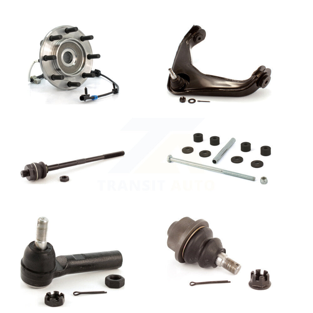 Bearing Upper Control Arm Lower Ball Joint Tie Rod Link Front Kit (6Pc) For GMC