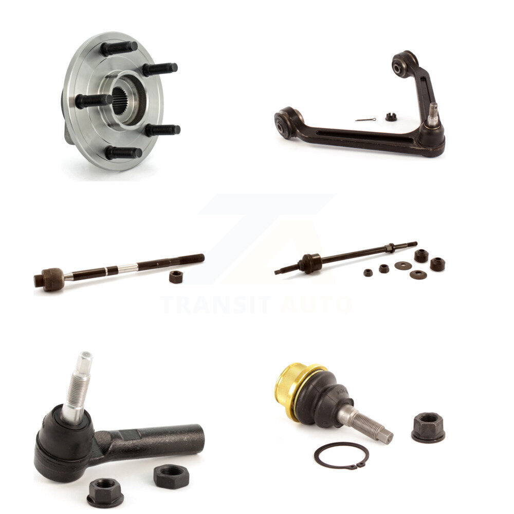 Hub Bearing Upper Arm Lower Ball Joint Tie Rod Link Front Kit For Dodge Ram 1500