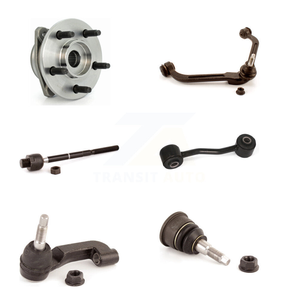 Bearing Upper Arm Lower Ball Joint Tie Rod Link Front Left Kit For Jeep Liberty