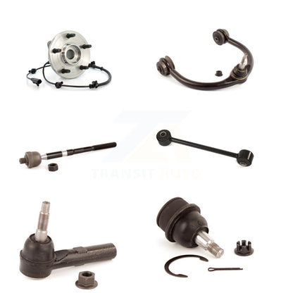 Bearing Upper Arm Lower Ball Joint Tie Rod & Link Front Right Kit (6Pc) For Jeep