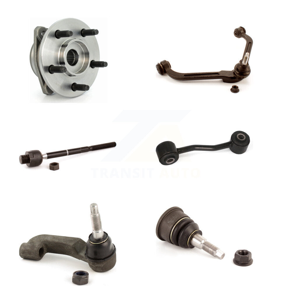 Bearing Upper Arm Lower Ball Joint Tie Rod Link Front Right Kit For Jeep Liberty
