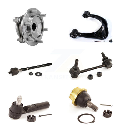 Hub Bearing Upper Control Arm Lower Ball Joint Tie Rod & Link Front Left Kit For