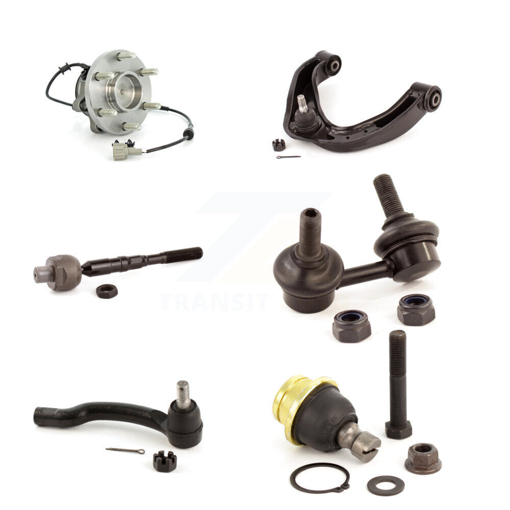 Bearing Upper Control Arm Lower Ball Joint Tie Rod & Link Front Left Kit For RWD