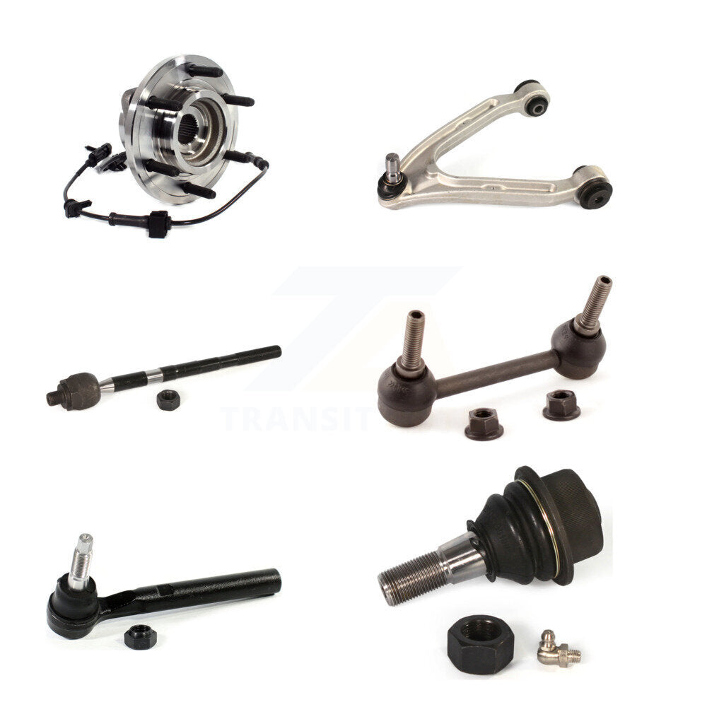 Bearing Upper Arm Lower Ball Joint Tie Rod Link Front Left Kit (6Pc) For Hummer