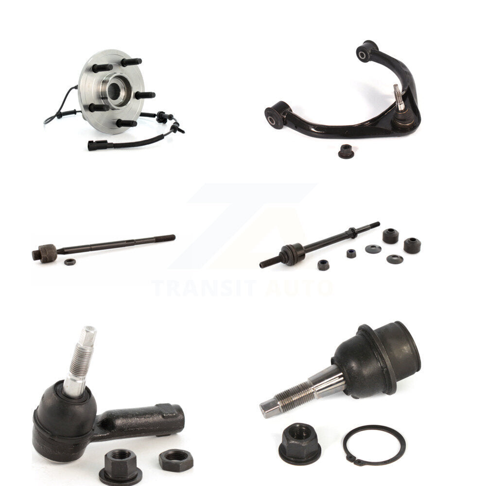 Hub Bearing Upper Control Arm Lower Ball Joint Tie Rod & Link Front Left Kit For