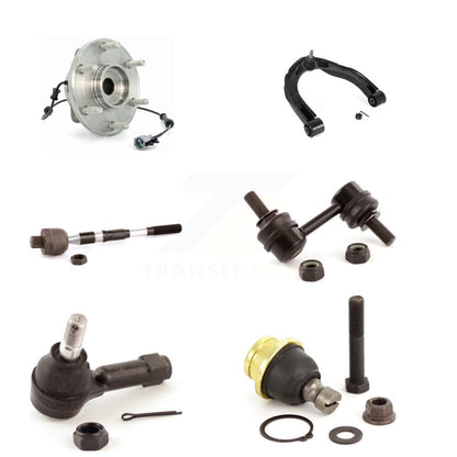 Hub Bearing Upper Control Arm Lower Ball Joint Tie Rod & Link Front Left Kit For