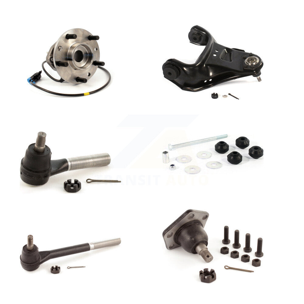 Bearing Upper Control Arm Lower Ball Joint Tie Rod & Link Front Left Kit For GMC