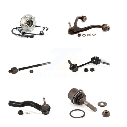 Bearing Upper Arm Lower Ball Joint Tie Rod & Link Front Left Kit (6Pc) For Ford