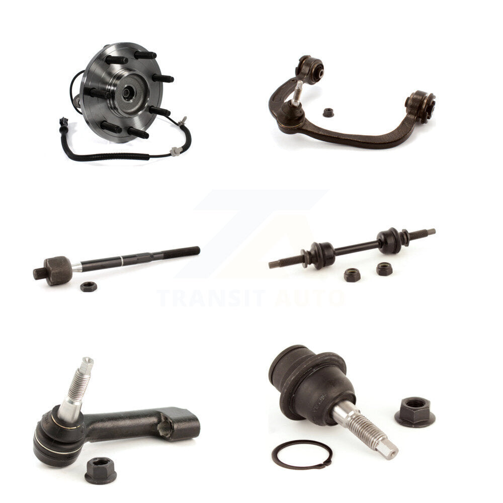 Hub Bearing Upper Control Arm Lower Ball Joint Tie Rod & Link Front Left Kit For