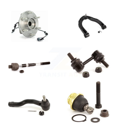 Bearing Upper Arm Lower Ball Joint Tie Rod Link Front Left Kit (6Pc) For Nissan