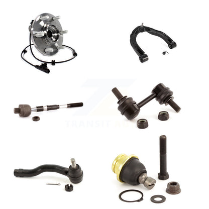 Bearing Upper Arm Lower Ball Joint Tie Rod & Link Front Left Kit (6Pc) For QX80
