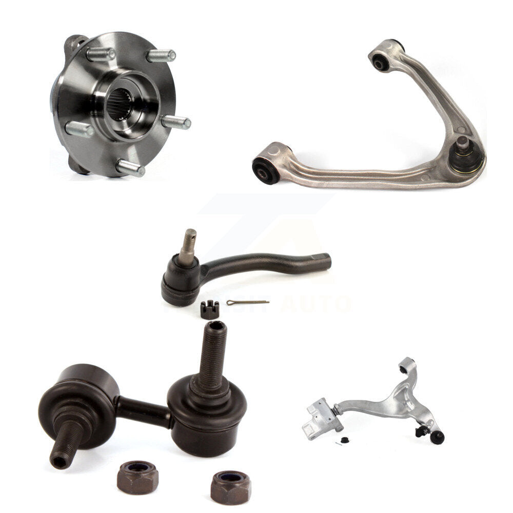Bearing Lower Upper Arm Outer Tie Rod Link Front Left Kit (5Pc) For INFINITI G37