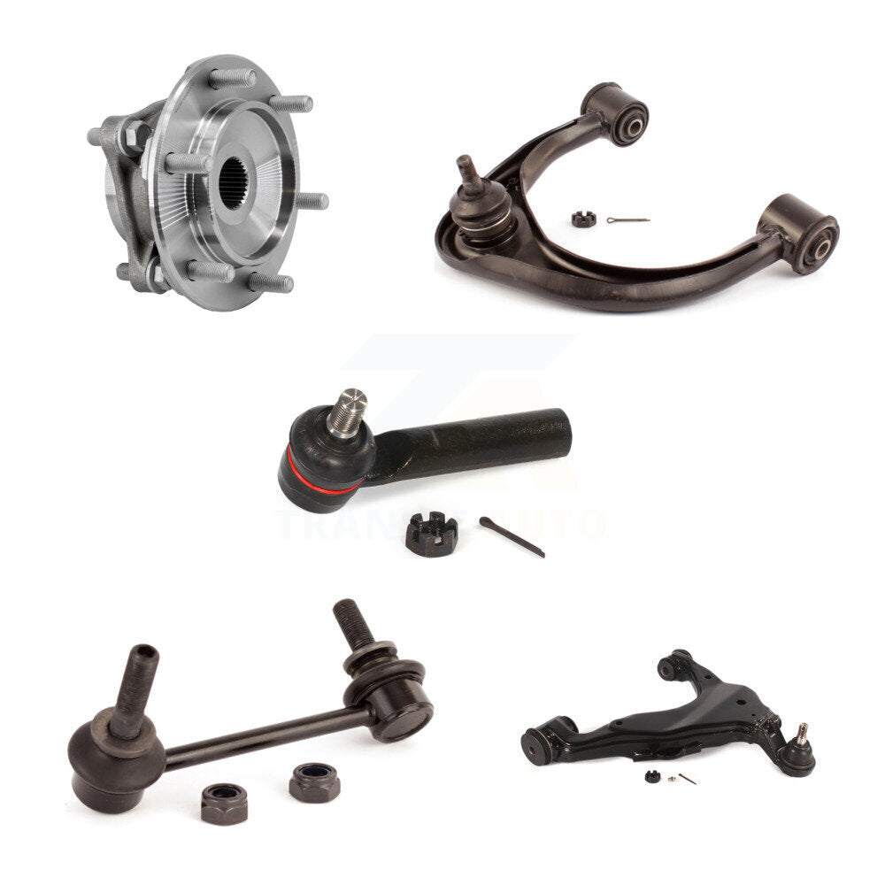 Bearing Lower Upper Control Arm Outer Tie Rod & Link Front Left Kit (5Pc) For FJ
