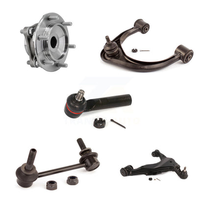 Bearing Lower Upper Control Arm Outer Tie Rod & Link Front Left Kit (5Pc) For FJ