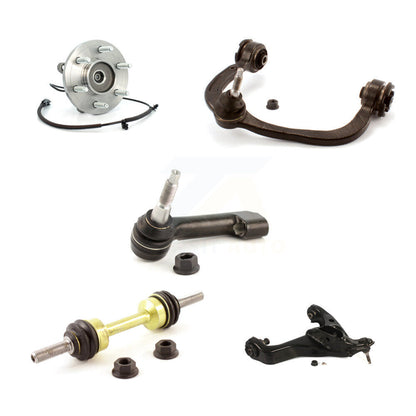 Bearing Lower Upper Control Arm Outer Tie Rod Link Front Left Kit (5Pc) For Ford