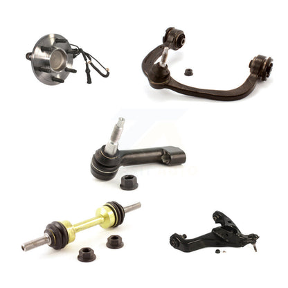 Bearing Lower Upper Control Arm Outer Tie Rod Link Front Left Kit (5Pc) For Ford