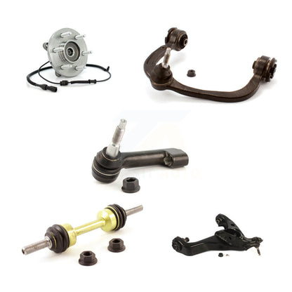 Bearing Lower Upper Control Arm Outer Tie Rod Link Front Left Kit (5Pc) For Ford
