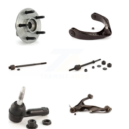 Hub Bearing Lower Upper Arm Tie Rod Link Front Left Kit (6Pc) For Dodge Ram 1500