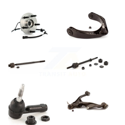 Hub Bearing Lower Upper Arm Tie Rod Link Front Left Kit (6Pc) For Dodge Ram 1500