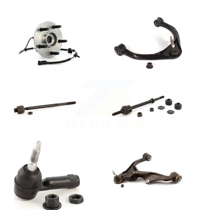 Hub Bearing Lower Upper Arm Tie Rod Link Front Left Kit (6Pc) For Dodge Ram 1500