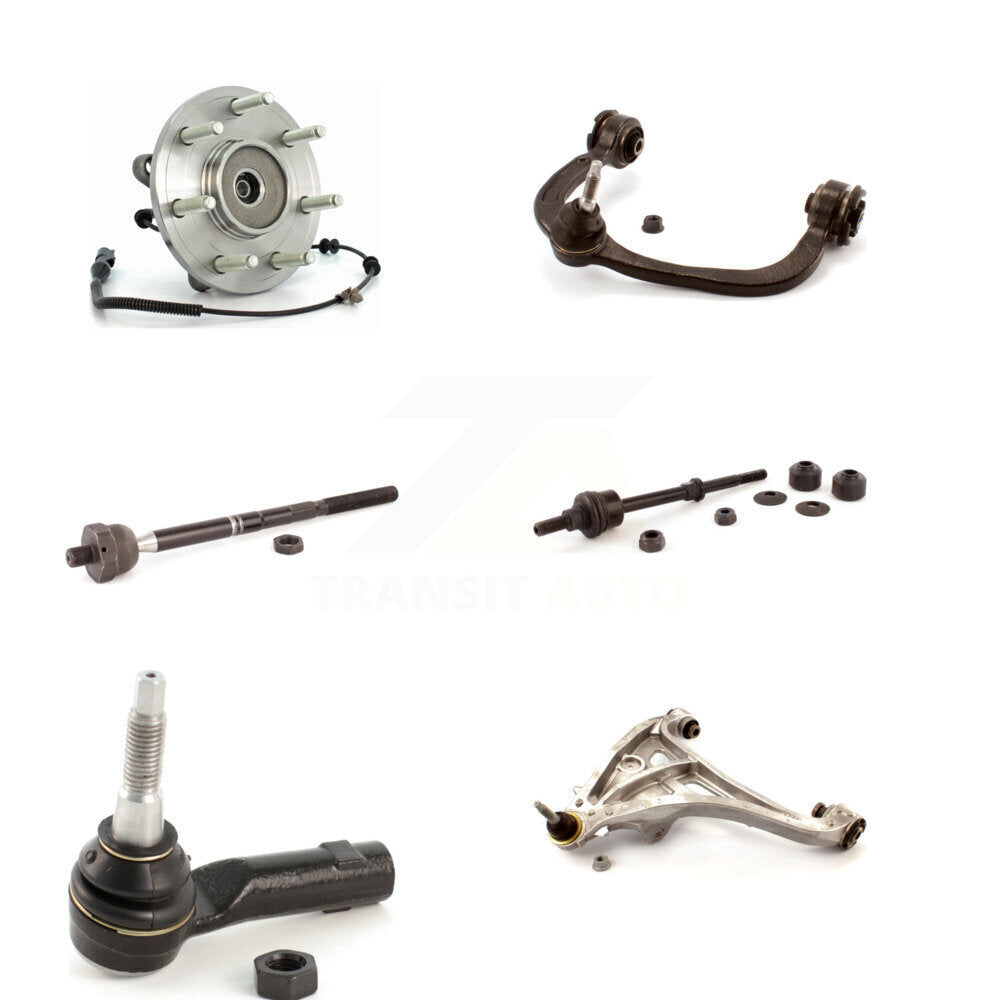 Bearing Lower Upper Control Arm Tie Rod Link Front Left Kit (6Pc) For Ford F-150