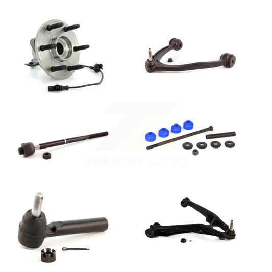 Bearing Lower Upper Control Arm Tie Rod Link Front Left Kit (6Pc) For Chevrolet
