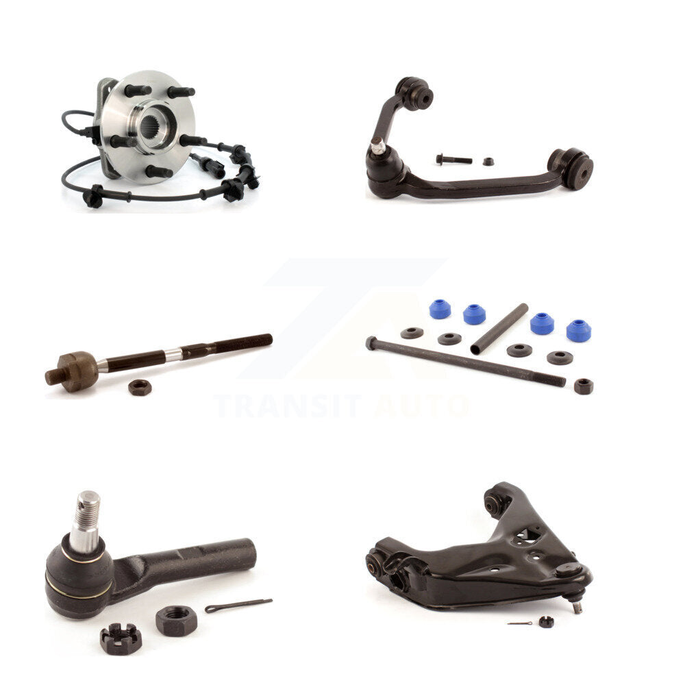 Bearing Lower Upper Arm Tie Rod Link Front Left Kit (6Pc) For Ford Ranger Mazda