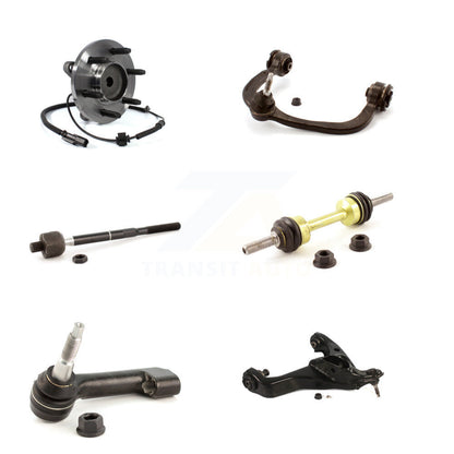 Bearing Lower Upper Control Arm Tie Rod Link Front Left Kit (6Pc) For Ford F-150