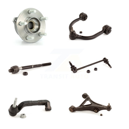 Bearing Lower Upper Control Arm Tie Rod & Link Front Left Kit (6Pc) For Chrysler