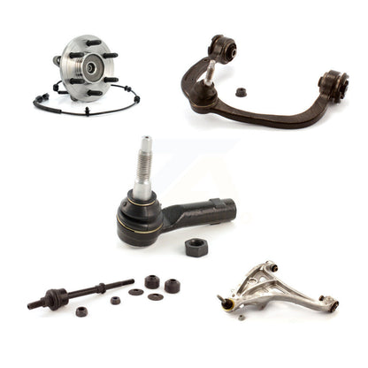 Bearing Lower Upper Control Arm Outer Tie Rod Link Front Left Kit (5Pc) For Ford
