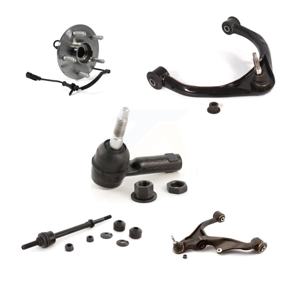 Bearing Lower Upper Control Arm Outer Tie Rod & Link Front Left Kit For Ram 1500